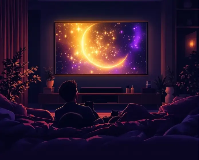 八戒影视 深夜观影场景